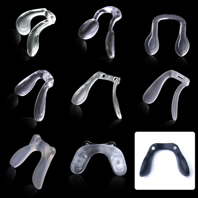 Glasses nose pads soft silicone one-piece children's saddle eight-shaped U-shaped tomato screw one-piece nose bridge bracket accessories