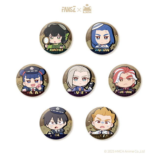 
Official genuine FANSZ Luo Xiaohei Zhanji 2 tinplate badge blind box bag full set of bar and peripherals