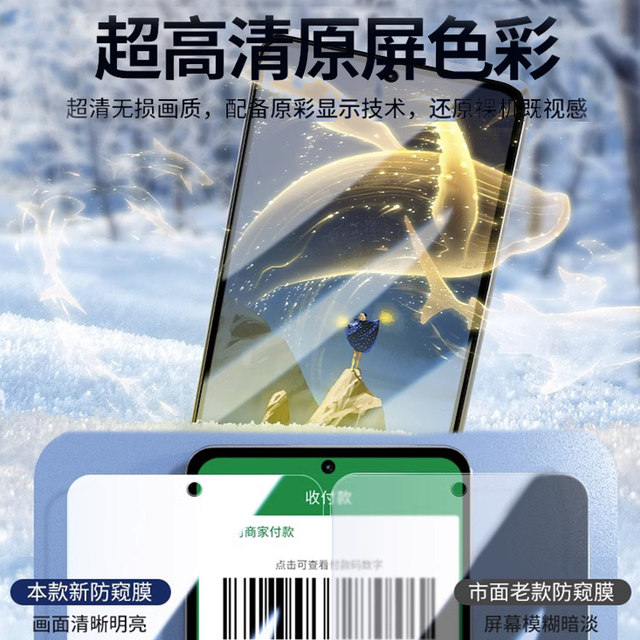 Fred is suitable for Huawei Pura70 privacy film Mate70 full screen coverage new P70 high-definition mobile phone film HUAWEI Pura70 eye protection blue light Pura80 tempered film protective film