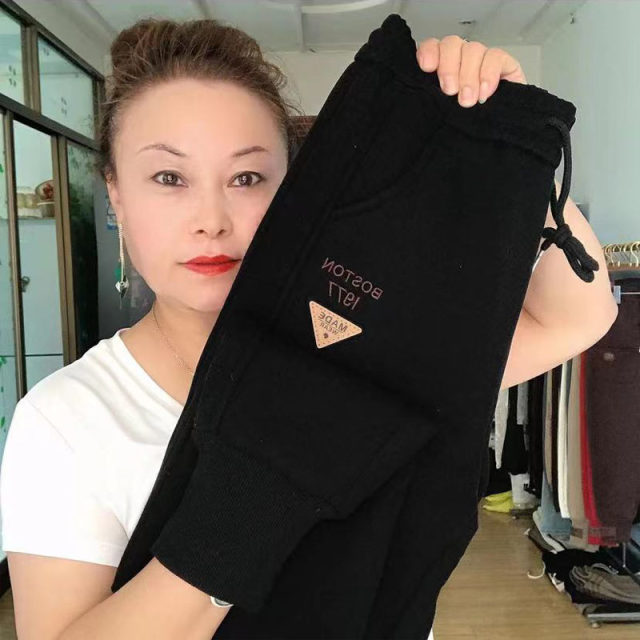 Women Autumn Winter Skinny Shark Pants Kids Casual Daily Sport Dance Thickened Trousers Winter Fashion High Waisted Sweatpants