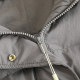 Lemon + white goose down! Fashionable and versatile big fur collar hooded simple waisted mid-length down jacket for women in winter
