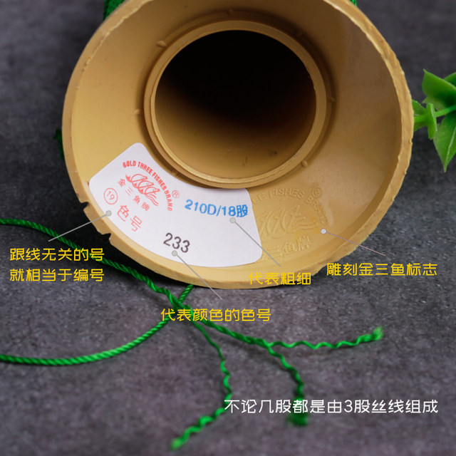 Genuine Jinsanyu brand tower line 18 stranded bead bracelet necklace sturdy wear-resistant gold store special rope