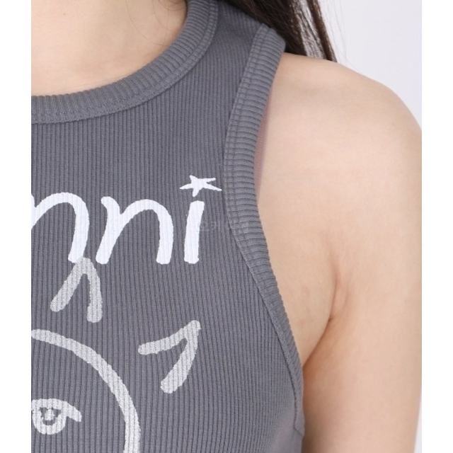 Korea Direct Mail Ganni Pattern Robe Sun Vest Women's sleeveless upper T3782 490
