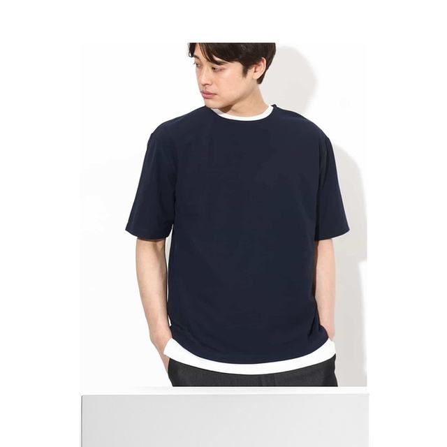 
Japanese direct mail a.v.v men's lightweight stand-up collar short-sleeved T-shirt + sleeveless inner suit KHKGV35044