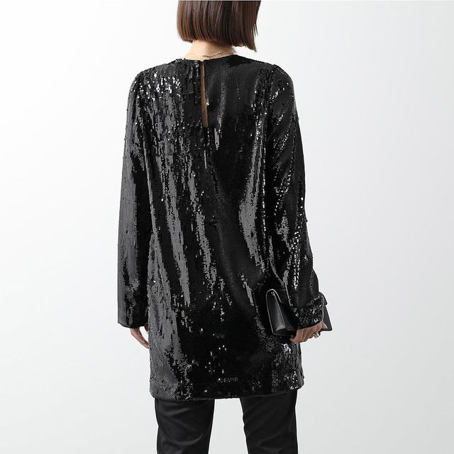 Japan Direct Mail N21 Women's Long Sleeve Sequins Trobe Coat Round Collar Flower Dress H041 5
