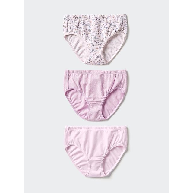 
Japanese tide running errands UNIQLO Girls stretch cotton underwear/3-piece set 70 LIGHT PURPLE K