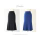 Japanese direct mail compatible SL knitted long skirt with soft flared hem authentic fashion and versatile high-end feel
