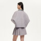 Vero Moda Outlet Skirt New Summer Style Wool Check Pleated Skirt Academy Style Short Skirts
