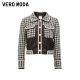 Vero Moda Outlet Jacket Women's Spring and Autumn New Houndstrap Small Flavor Sheep Retro Jacket Trendy