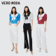 VeroModa Ole Chiffon Shirt Summer Clearance Sweet Bow Puff Sleeve Polka Dot Waist-Close-Up Top for Women