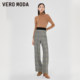 Vero Moda Outlet casual pants, autumn and winter clearance casual temperament, slim, high waist, straight and versatile long pants for women