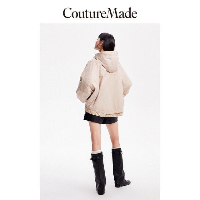 Vero Moda Outlet down jacket for women in winter new style can be detached and worn with 90% white goose down jacket casual short style