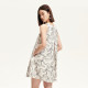 Vero Moda Outlet Dress 2025 Summer New Shopping Mall Same Round Neck Print Sleeveless Short Skirt Loose