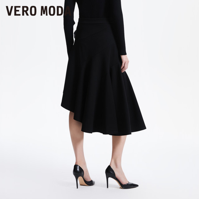 Vero Moda Outlet Skirt in summer new elegant temperament versatile commuter asymmetric skirt trendy