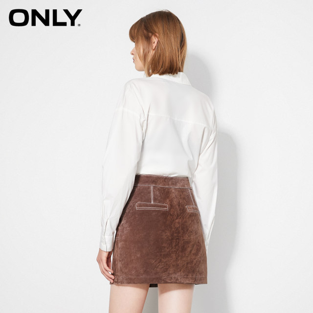 Only Olaming line design large pocket A -line thin skin skirt women's skirt women
