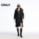 ONLY Outlet Winter 90 White Goose down jacket for fashionable avant-garde cocoon type long down jacket for women