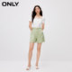 ONLY Outlet Spring Fashionable Casual Slim High Waist Straight Shorts Casual Pants Women