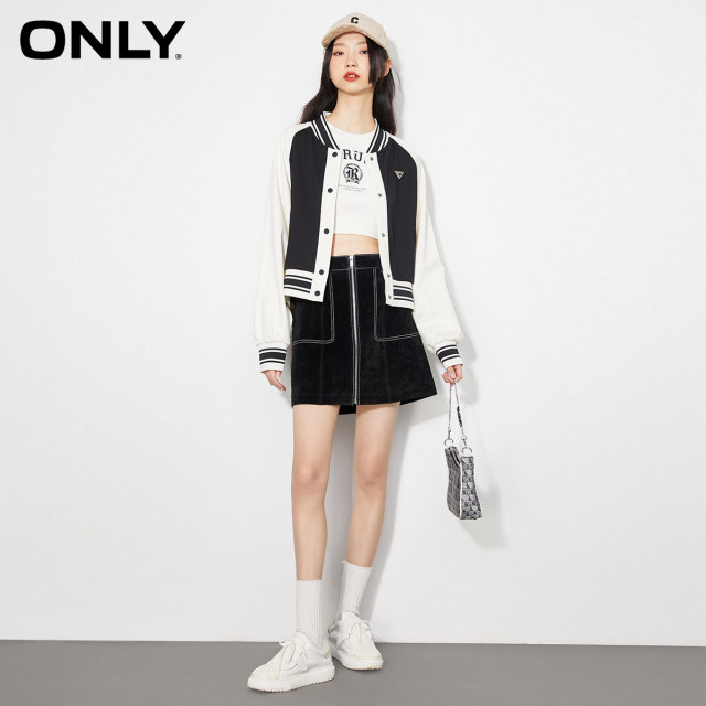 Only Olaming line design large pocket A -line thin skin skirt women's skirt women
