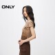 ONLY Summer Fashion Retro Printed V-neck Slim Shoulder Short T-shirt for Women