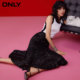 ONLY Summer Fashion Simple Heavy Industry High Waist Medium-Length Fishtail Skirt Women