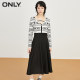 ONLY Summer Temperament Than Golden Style Mid-Long Skirt Knitted Sling Skirt Set Dress Women
