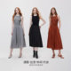 ONLY Summer Fashion Elegant Round Neck Mid-Long Sleeveless Waist Dress Women
