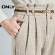 ONLY Summer Belt Solid Color High Waist Loose Nine-Cross Carrot Pants Casual Pants Women