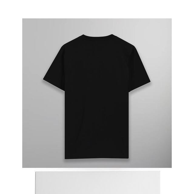 Self-operated members only women's big round neck T-shirt - Charcoal grey straight hair
