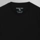 Self-operated members only women's big round neck T-shirt - Charcoal grey straight hair
