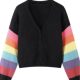 Yellow Knitted Cardigan Spring and Autumn Women 2024 New Small Loose Design Sweet Loose Short Jacket Trendy