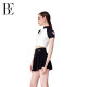 BE Fan De'an 2025 new split swimsuit skirt style conservative anti-chlorine high waist swimsuit new product