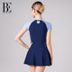 BE Van Dan MIX series swimsuit female covered belly, thin chlorine, skirt, conservative island fashion swimsuit