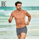 BE Van De'an boxer swimming trunks for men, hydrophobic, quick-drying, effective anti-chlorine, body shaping, fashionable Lycra fabric