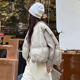 Large -size down cotton vest female autumn new European goods fashion, loose versatile short shoulder vest horses clip top