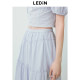 Lecho Korean sweet cake long skirt 24-year summer new girlish pure cotton skirt basics and easy to wear long skirt