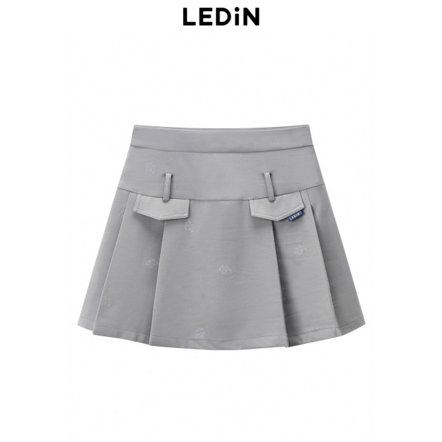 Leducho stitching pleated miniature skirt in summer new skirts C5GED1A01
