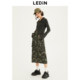 Lecho Fashion Color Printed Long Skirt Autumn New Working Skirt C2GFD3501