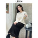 Lecho straight long skirt for winter new tassel hem design skirt loose and covers flesh to show high skirt
