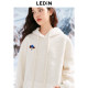 Leting imitation lamb wool hooded sweatshirt new winter three-dimensional doll loose polar fleece pullover sweatshirt