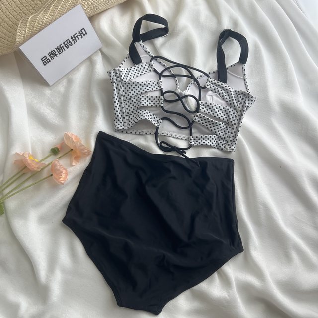 Brand off code discount] Hot spring vacation sexy small breasts gathered slim fairy swimsuit triangle split swimsuit for women