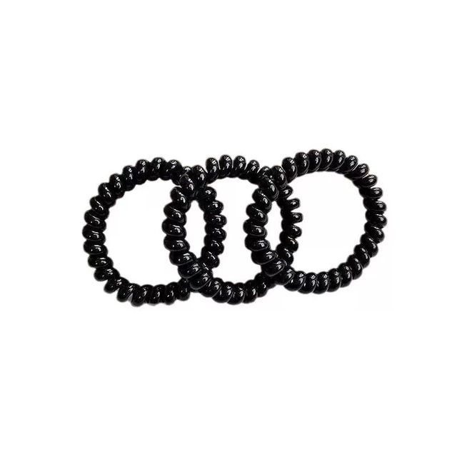 2025 new hair rope for women tied head simple temperament head rope without trace telephone line hair loop high elastic rubber band headdress
