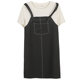 240Jin [Jin is equal to 0.5kg] Fat Yingying plus size women's summer style fresh college style age reduction holiday two-piece loose little dress