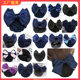Head flower female professional nurse hair net pocket female flight attendant hair 2025 new high-end headdress bank hair accessories