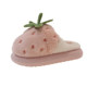 
Cotton slippers for women in winter, home warm and warm plush cute strawberry bag head thick sole non-slip outer confinement slippers