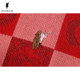POLOWALK children's clothing girl clothing fashion set 2024 autumn new children's red knitted skirt