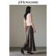 Peacebird women's acetate fishtail long skirt autumn new high-end satin temperament hip-cover skirt skirt
