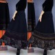 Autumn and winter new cotton cashmere skirt long skirt women high waist high waist big swing national style retro temperament wool skirt large size skirt
