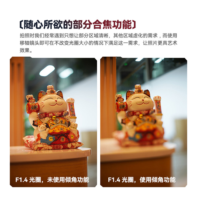 Mingjiang Optical 50mm f1.4 axis shift lens suitable for Fuji X Sony E-mount Canon RF Panasonic L Nikon Z