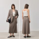 LILY2025 Spring New Women's Clothing Simple Casual Straight Cubes All-match Mid-length Skirt
