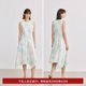 LILY2025 Spring New Women's Clothing Design New Chinese Lacquer Art Smudged Round Neck Casual Sleeveless Vest Dress
